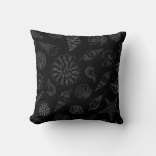 Throw Pillow-Beach Shells Cushion