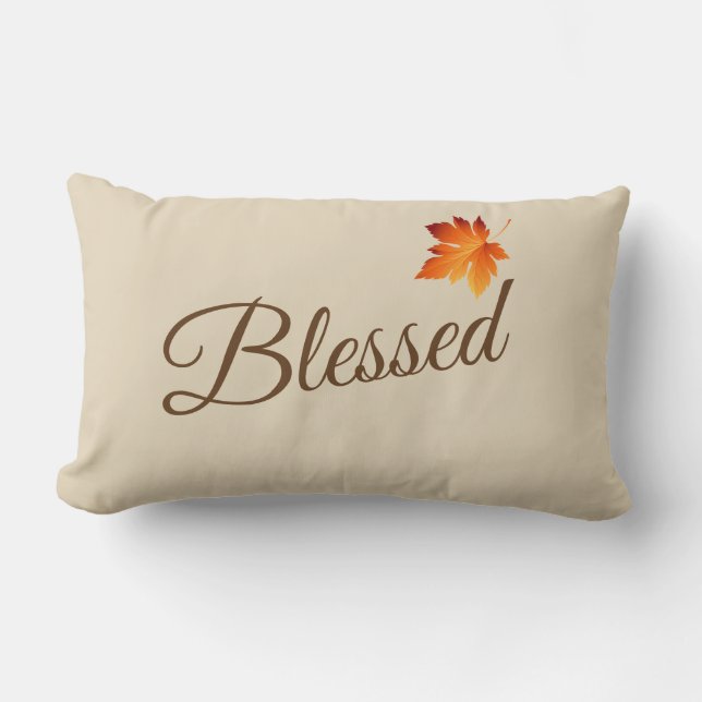 Throw Pillow-Blessed Lumbar Cushion (Front)