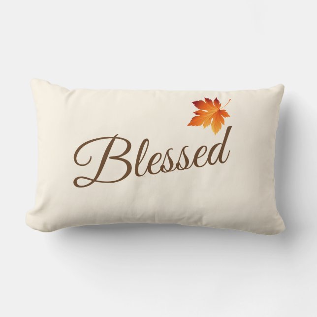 Throw Pillow-Blessed Lumbar Pillow (Front)