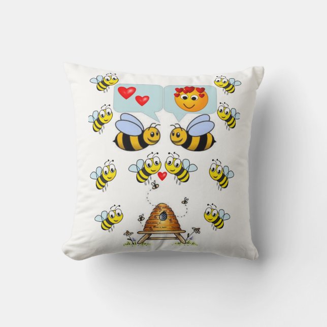 Throw Pillow Bumblebee (Front)
