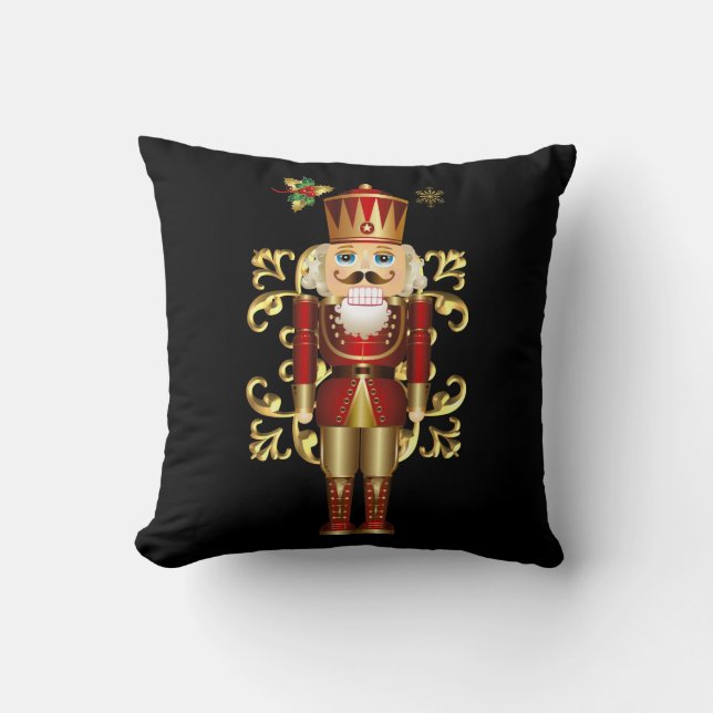 Throw Pillow-Christmas Nutcracker Cushion (Front)