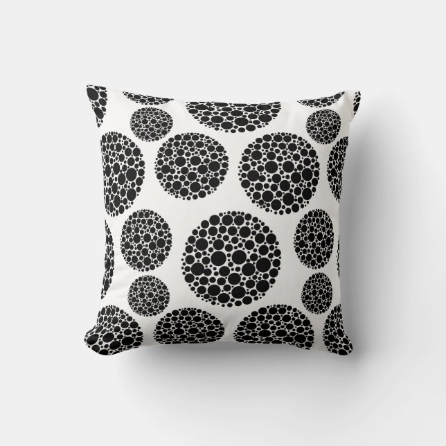 Throw Pillow-Circle Pattern Cushion (Front)