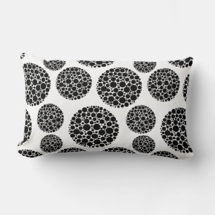 Throw Pillow-Circle Pattern Lumbar Cushion