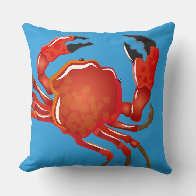 Throw Pillow-Crab Cushion (Front)