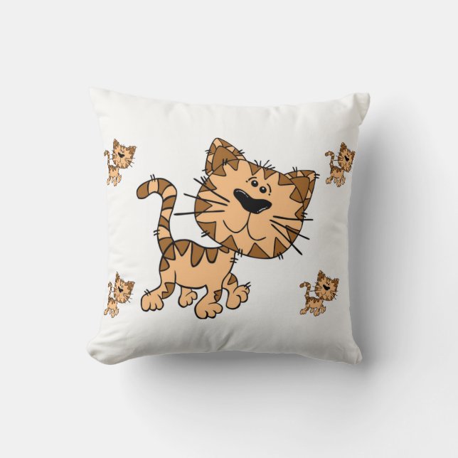 throw pillow decore kitty (Front)