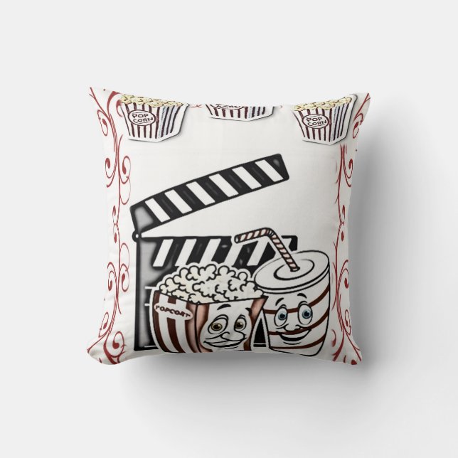 throw pillow decore popcorn (Front)