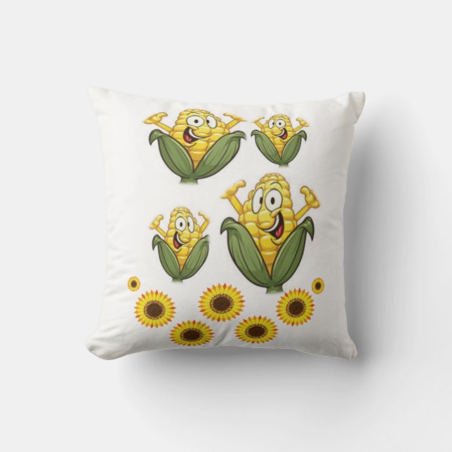 throw pillow decore popcorn (Front)