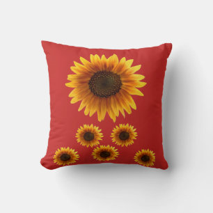 throw pillow decore sunflowers