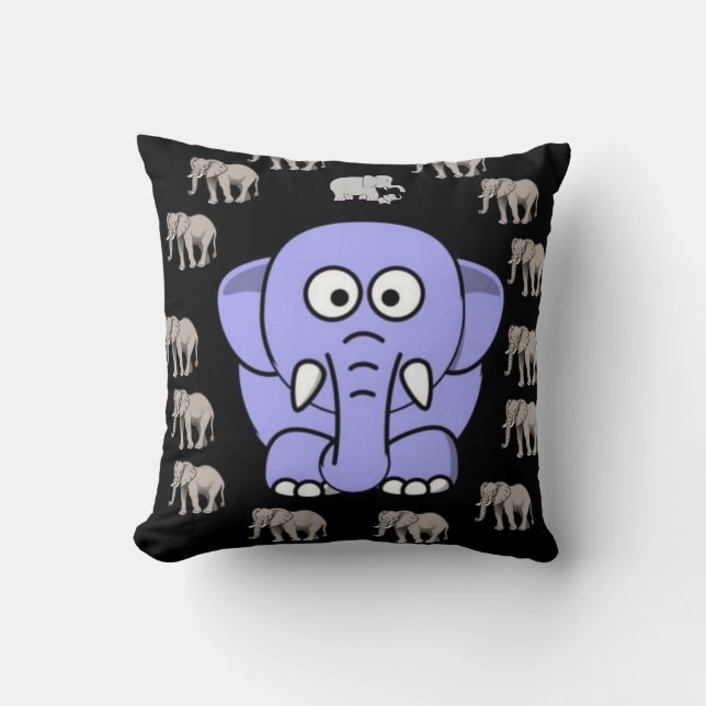 Throw Pillow Elephant (Front)