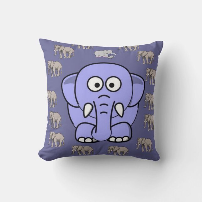 Throw Pillow Elephant (Front)