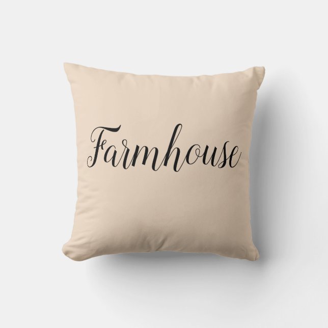 Throw Pillow-Farmhouse Cushion (Front)