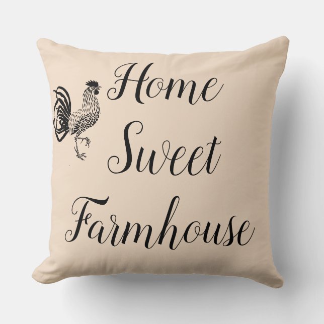 Throw Pillow-Farmhouse Cushion (Front)