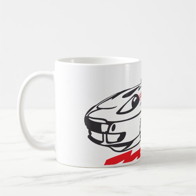 Throw Pillow Fast Dreams –Racing Car Pillow Design Coffee Mug (Left)