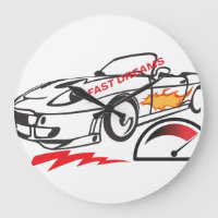 Throw Pillow Fast Dreams –Racing Car Pillow Design