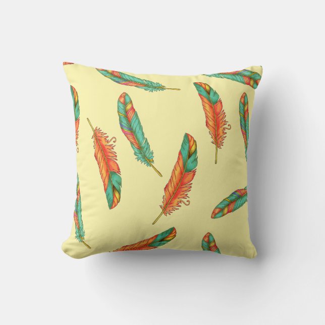 Throw Pillow Feathers (Front)