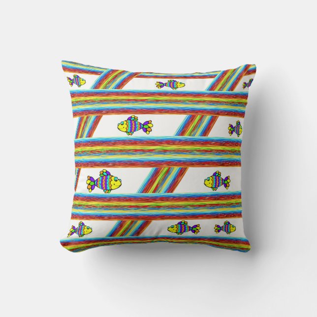 Throw Pillow Fish (Front)