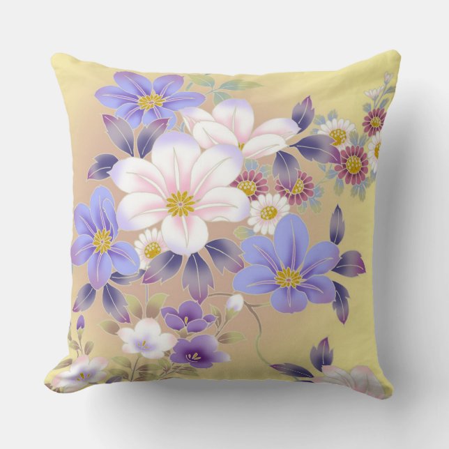 Throw Pillow/Floral Cushion (Front)