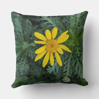 Throw Pillow-Floral series-Euryops-Daisy Pillow