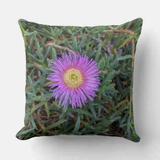 Throw Pillow-Floral series Iceplant Flower- Cushion