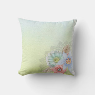 Throw Pillow/Flowers Cushion