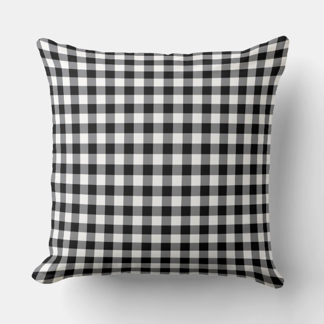 Throw Pillow Gingham Plaid (Front)