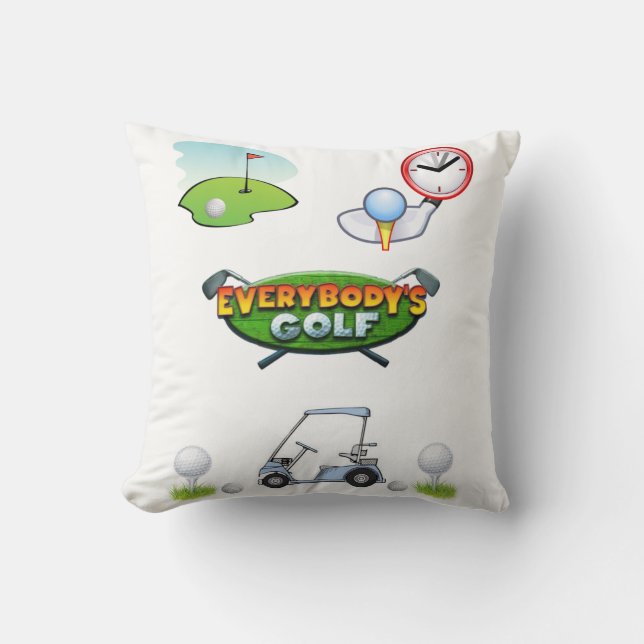 Throw Pillow Golf (Front)