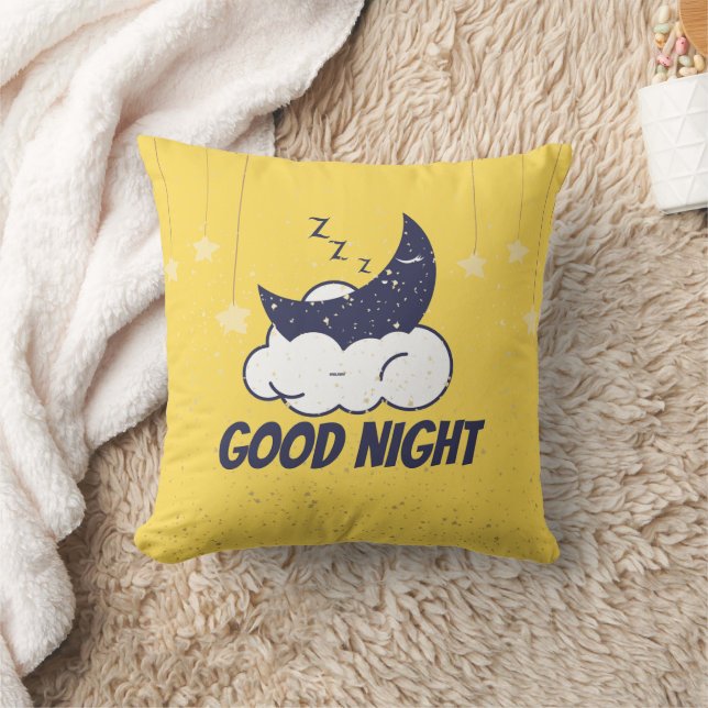 Throw Pillow Good Night Moon sky (Blanket)