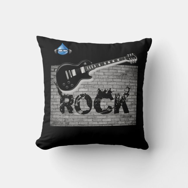 Throw Pillow Guitar (Front)