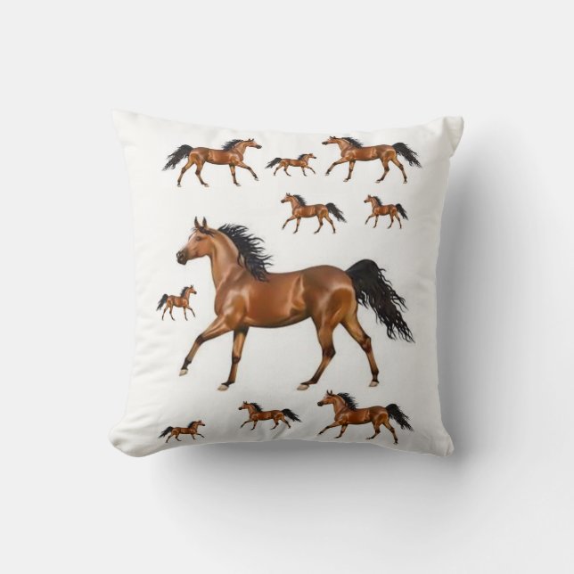 Throw Pillow Horse (Front)