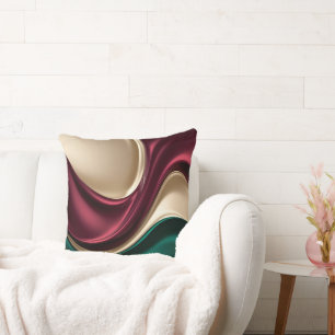 Throw pillow in stylish abstract graphic
