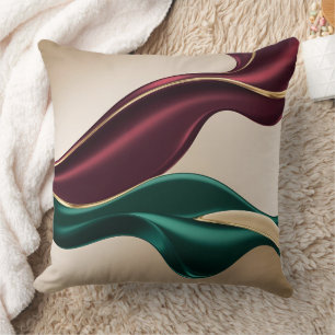 Throw pillow in stylish abstract graphic