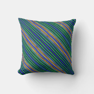 Throw Pillow- Kente Stripes Cushion
