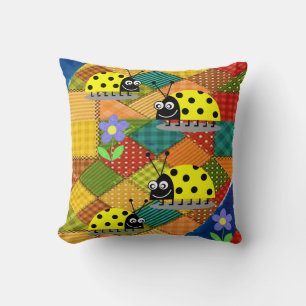 Throw Pillow Ladybug