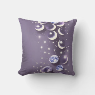 Throw Pillow - Lavender Celestial Moon
