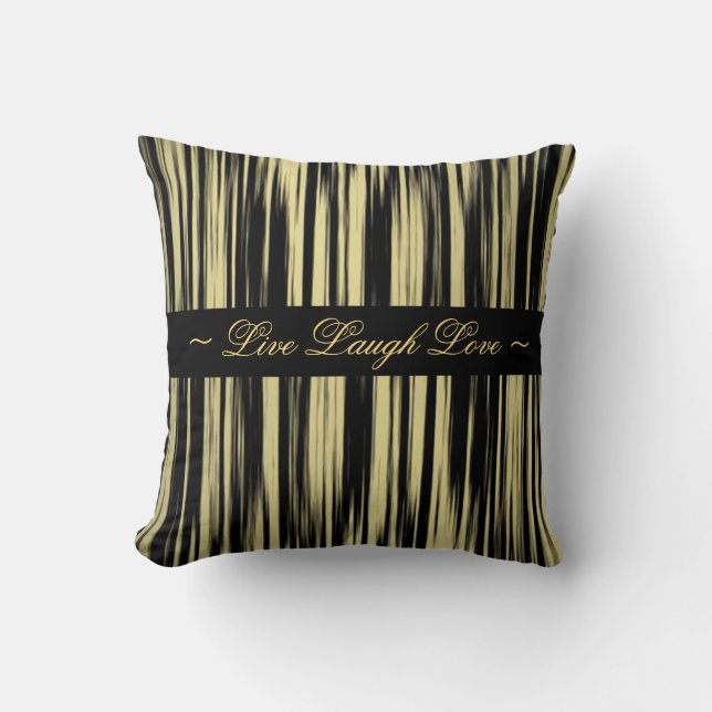Throw Pillow/Live Laugh Love Cushion (Front)