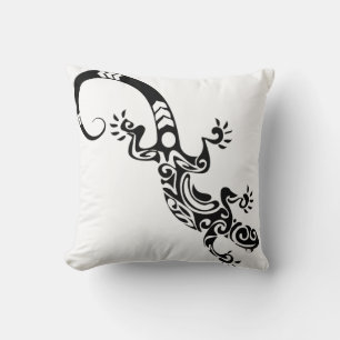 Throw Pillow-Lizard Cushion