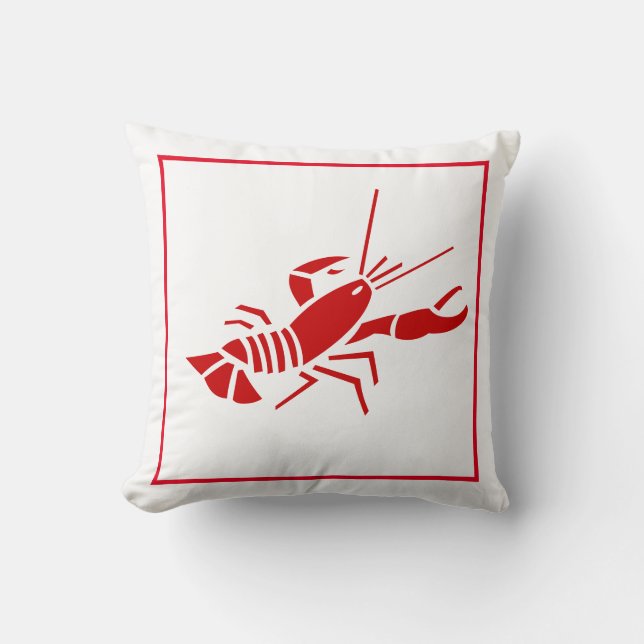 Throw Pillow Lobster (Front)