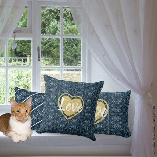 Throw Pillow - LOVE by Poet Adiela Akoo