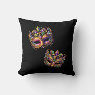 Throw Pillow Mardi Gras