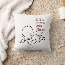 Throw Pillow – Minimalist Nursery Decor Cushion