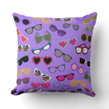 Throw Pillow Modern Retro Sunglasses