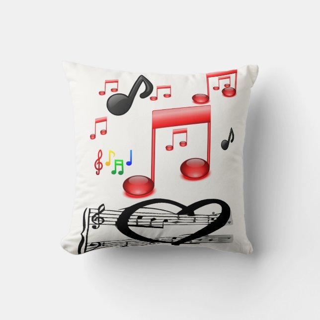 Throw Pillow Music (Front)