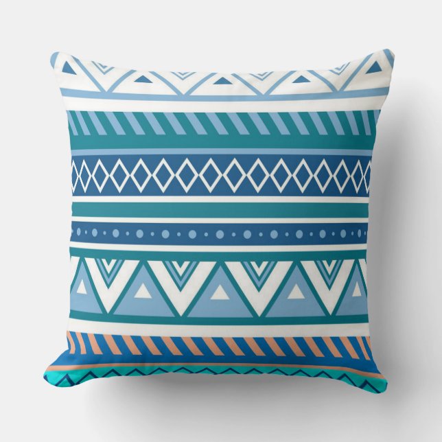 Throw Pillow/Native American Pattern Cushion (Front)
