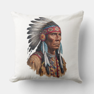 Throw Pillow - Native Americans