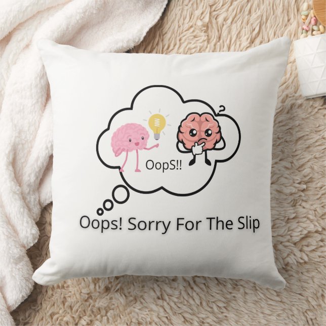 Throw Pillow oops funny pillow (Blanket)