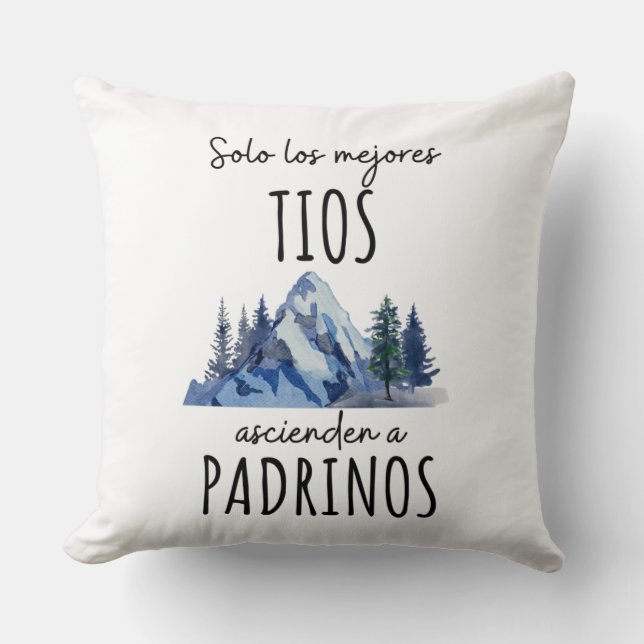 Throw Pillow Padrinos De Bautizo (Front)