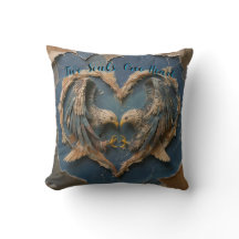 Throw Pillow Paper Cut Eagle Two Souls One Heart