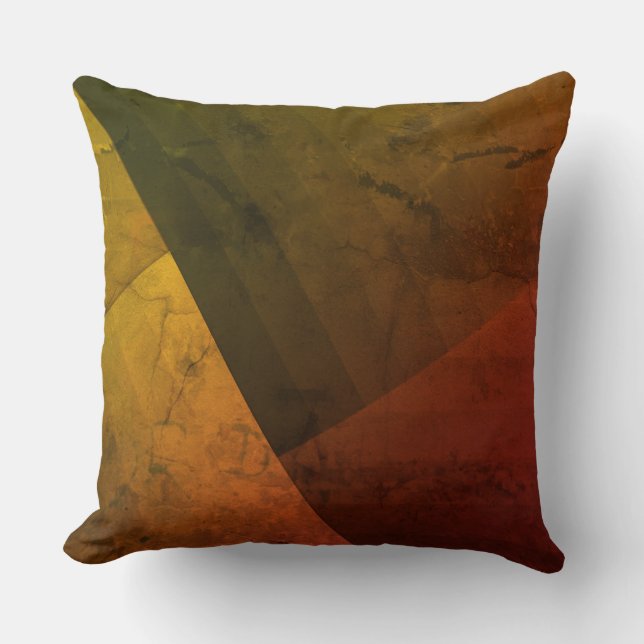 Throw Pillow , Patchwork, combined, olive, green (Front)