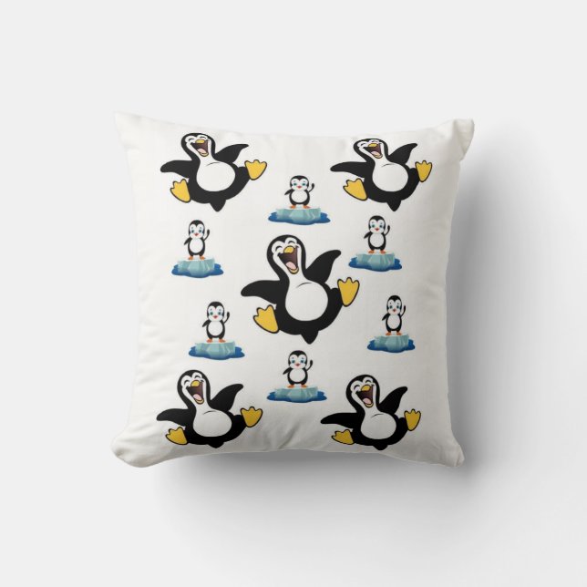 Throw Pillow Penguin (Front)