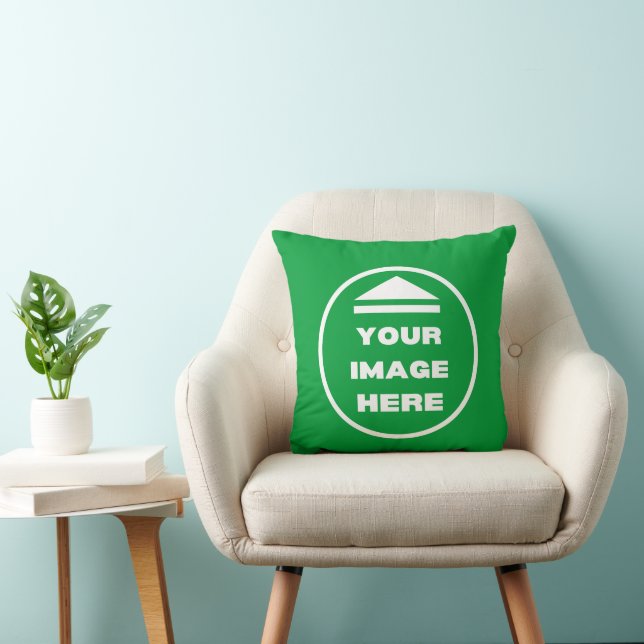 Throw Pillow - Personalised - Add Image / Text  (Chair)